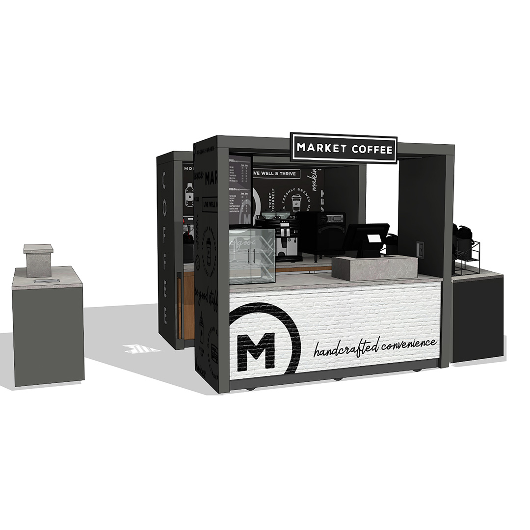 Coffee Kiosk w/o Merchandiser